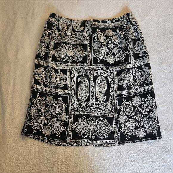 Talbots skirt black and white, size 10P - Picture 1 of 6